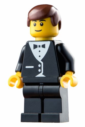 Bild von Minifigur mit Fliege